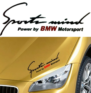Sports Mind Power van BMW Motorsport 330 335 530 sticker em
