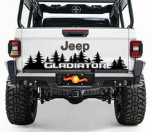 Bed achterklep Jeep Wrangler JL JLU jls jts Gladiator Rubicon pijnbomen Vinyl Sticker sticker voor 2018-2021
 2