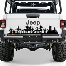 Bed achterklep Jeep Wrangler JL JLU jls jts Gladiator Rubicon pijnbomen Vinyl Sticker sticker voor 2018-2021
 3