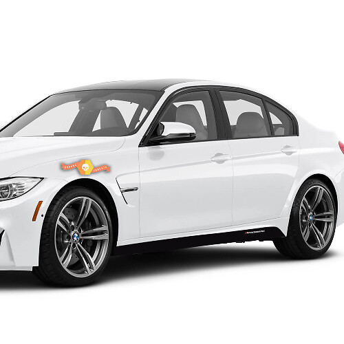 M Performance Stijl Zijkant Rok Strip Vinyl Decal Set voor BMW M3 F80