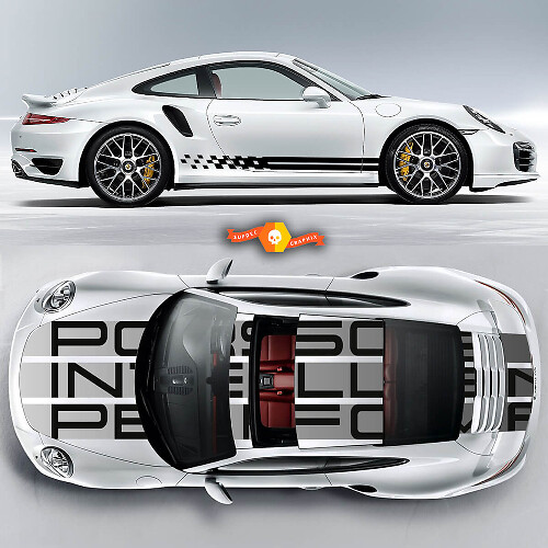 Endurance Racing Strepen Vinyl Decal Kit voor Porsche 911 Carrera
