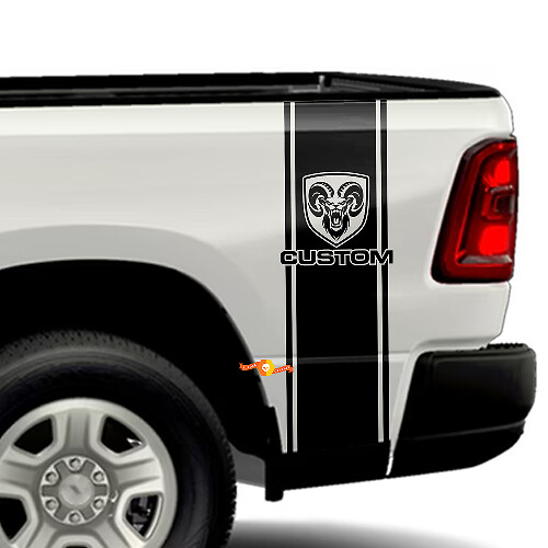 Boze RAM Zijbalk Stripe Kit Vinyl Decal voor Dodge Ram Truck