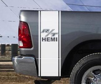Dodge Ram Truck R/T HEMI 2 BEDSTRIPE BED STREEP KIT Vinyl Decal