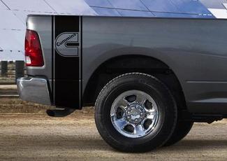 Dodge Ram Truck CUMMINS TURBO 2 STREEP KIT vinyl sticker sticker