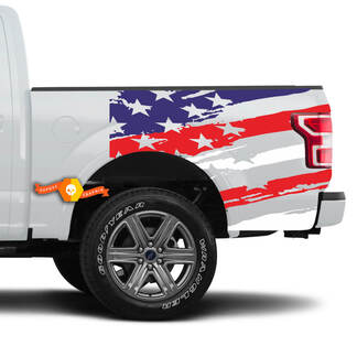 Truckbed Amerikaanse vlag KLEUREN Vinylstickers
