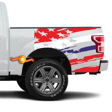 Truck Bed Amerikaanse vlag KLEUREN Vinyl Stickers Decals
 2