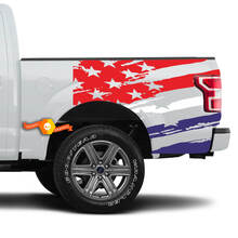 Truck Bed Amerikaanse vlag KLEUREN Vinyl Stickers Decals
 3