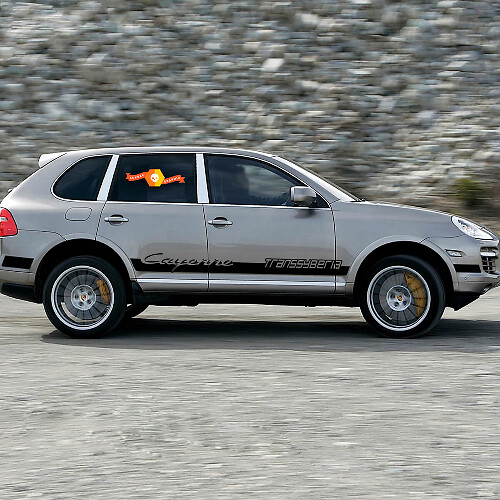 Nieuwe Porsche Cayenne Transsyberia Side Stripes Kit Decal Sticker
