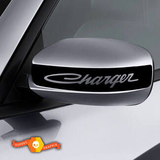 Dodge Charger Mirror Sticker Sticker Charger Retro graphics past op modellen 2011-2016
