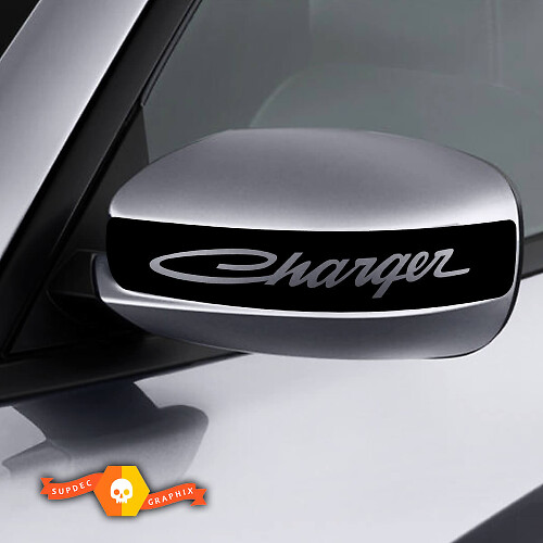 Dodge Charger Mirror Sticker Sticker Charger Retro graphics past op modellen 2011-2016
