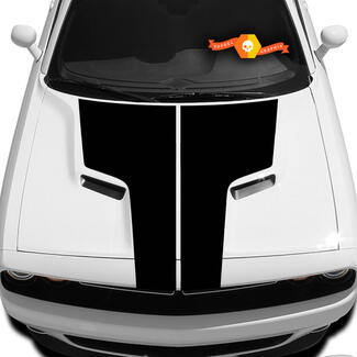 Dodge Challenger Hood T-sticker Sticker Hood-afbeeldingen passen op modellen 09 - 14
