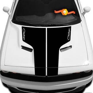Dodge Challenger Hood T-sticker met inscriptie Challenger Sticker Hood-graphics past op modellen 09 - 14
