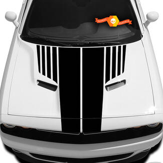 Dodge Challenger Hood T-sticker Geribbelde Challenger-sticker Hood-afbeeldingen passen op modellen 09 - 14
