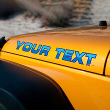 Aangepaste twekleurige motorkap vinylsticker voor Jeep Wrangler Rubicon_3