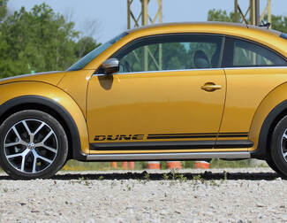 Volkswagen Kever Dune rocker Stripe Graphics Decals Cabrio-stijl past elk jaar
