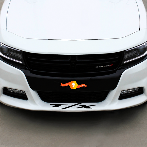 T/X Frontspoiler Lettering Universele Vinyl Decal Sticker voor Dodge Charger