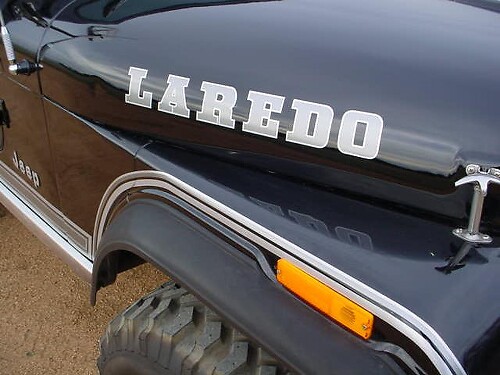 Laredo Kap Vinyl Decal Set voor Jeep Wrangler Rubicon
