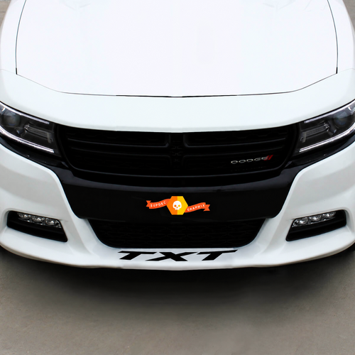 TXT Voorbumper Lettering Universele Vinyl Decal Sticker voor Dodge Charger