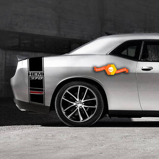 Dodge Challenger Hemi 370 Tail Band Decal Sticker graphics passen bij modellen
