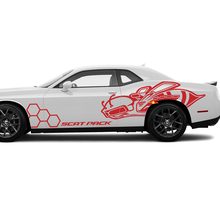 Kit van Zijden Scat Pack Honeycomb Bee stickers Vinyl Graphics Super Bee Sticker voor Dodge Challenger
 3