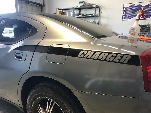 Gemerkt Achterste C-stijl Strip Vinyl Decal Kit voor Dodge Charger 2011-14