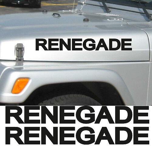 2 Renegade Jeep Wrangler Rubicon CJ TJ YJ JK XJ Sticker Sticker #2