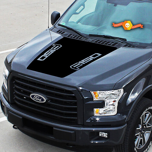 Center Capot Logo Strepen Vinyl Decal voor Musclecar F-150