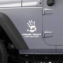 Custom Zombie Hand Zijvinylsticker Set voor Jeep Wrangler_2