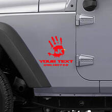 Custom Zombie Hand Zijvinylsticker Set voor Jeep Wrangler_3