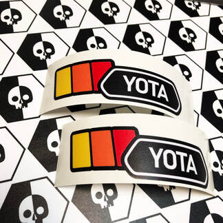 Paar TRD YOTA Vintage zonsondergang retro oude stijl vinyl stickers sticker geschikt voor Toyota Tacoma
