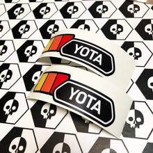 Paar TRD YOTA Vintage zonsondergang retro oude stijl vinyl stickers sticker geschikt voor Toyota Tacoma
 2