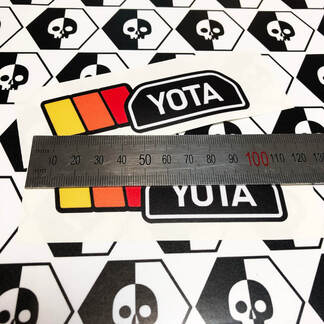 Paar TRD YOTA Vintage zonsondergang retro oude stijl vinyl stickers sticker geschikt voor Toyota 4Runner
