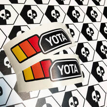 Paar TRD YOTA Vintage zonsondergang retro oude stijl vinyl stickers sticker geschikt voor Toyota 4Runner
 2