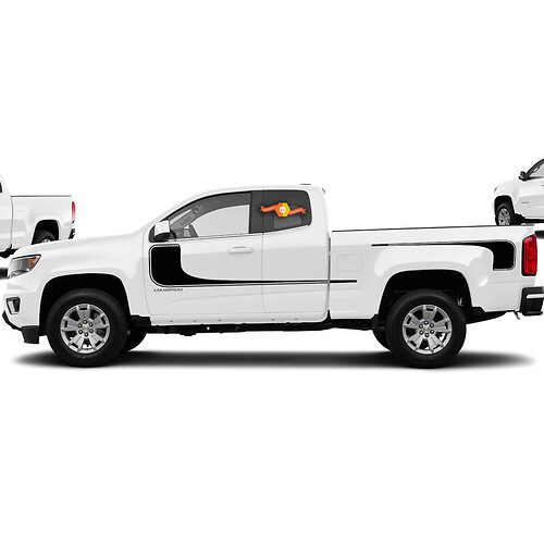 Hockey Stripe Vinyl Sticker Decal Grafisch 2015-2016 Chevy Colorado Uitgebreid
