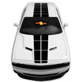 Pulse Racing-streep past op 2008-2020 Dodge Challenger grafische sticker
