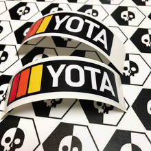 2 TRD YOTA Vintage zonsondergang retro oude stijl vinyl stickers sticker geschikt voor Toyota 4Runner Tacoma FJ Cruiser
 2