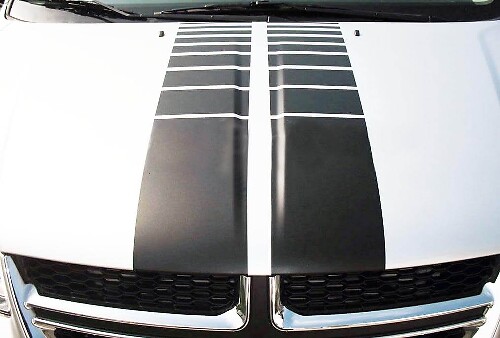 Strobe Motorkap Strepen Vinyl Sticker voor Dodge Grand Caravan