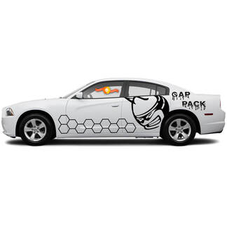 Dodge Charger of Challenger Gap Pack ScatPack honingraat strepen sticker sticker
