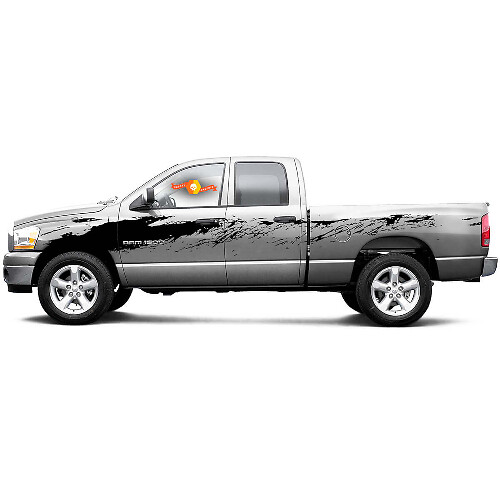 Mud Splash-stijl zijvinylsticker voor Dodge Ram 1500