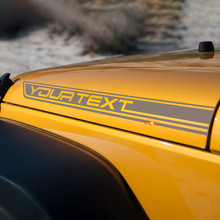 2 Aangepaste Tekst Vinyl Sticker Decal voor Jeep Wrangler CJ TJ YK JK XJ JL 3