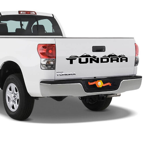 Mountains achterklep vinyl sticker voor Toyota Tundra