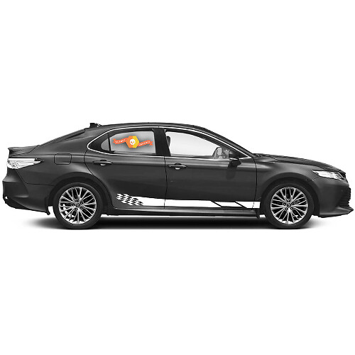 Ruitvormige Zijstrip Vinyl Decal Kit voor Toyota Camry