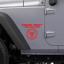 Aangepaste Vinylsticker Zombie-uitbraak Respons Team voor Jeep Wrangler Unlimited_3
