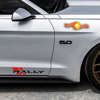 RALLY RACING Sport Performance Car Truck SUV Vinyl Decal sticker embleem 2st paar
