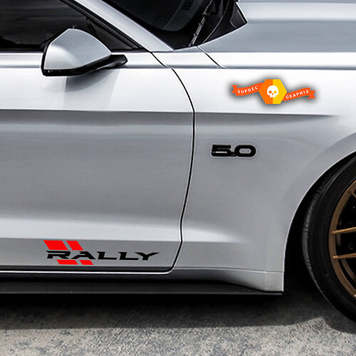RALLY RACING Sport Prestatie Auto Vrachtwagen SUV Vinyl Decal sticker embleem 2pc Paar
