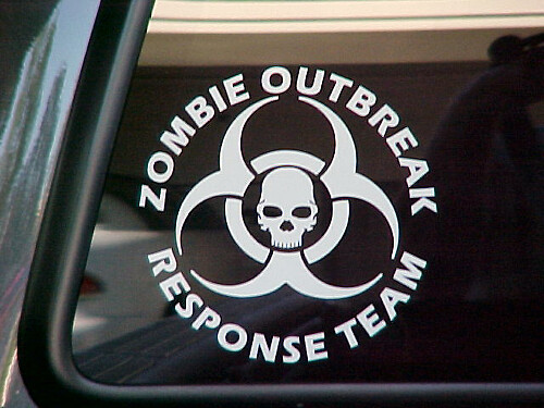 2 ZOMBIE UITBRAAK Response Team Vinyl Sticker Sticker