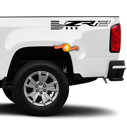 ZR2 USA Vlag Zijwand Vinyl Decal Sticker voor Chevrolet Colorado
