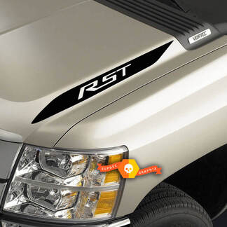 2019 2020 Chevy Silverado 1500 RST Motorkap Spear Sticker Stickers Set Van 2
