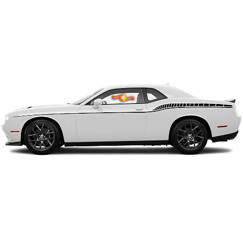 Accent Zijstrips Vinyl Stickers Kit voor Dodge Challenger