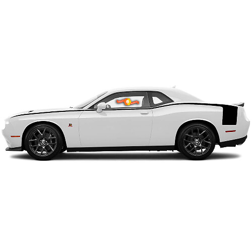 Dodge Challenger Accent Hockey Style Body Line Achterzijde Strepen Voor 2008-2014
